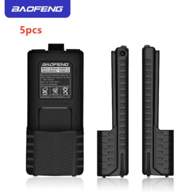 5pcs Baofeng BL-5 3800mAh Extended Battery Compatible with UV-5R UV-5RTP UV-5R - Image 1 of 4