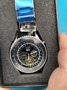 Jaragar Men Wrist Watch Automatic Mechanical Stainless Steel Luminous Date - Picture 1 of 4