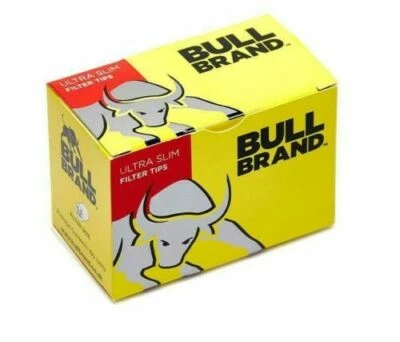 20 PACK BULL BRAND ULTRA SLIM FILTER TIPS LOOSE SMOKING 3200 TIPS NEW - Image 1 of 2