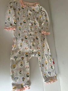 Magnetic Me Baby Mädchen Blumen Schlafanzug Outfit 6-9 M - Bild 1 von 5