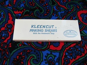 VINTAGE KLEENCUT PINKING SHEARS IN ORIGINAL BOX PART NO# 389 ~ MADE IN USA - Bild 1 von 9