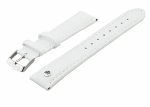 Bruno Söhnle 73-71507-116 weiss Leder Uhrenarmband 16 mm Dornschliesse silberfar - Picture 1 of 2