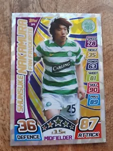 Shunsuke Nakamura Celtic Fan Favourite Card SPFL Match Attax 2017/18 - Picture 1 of 1