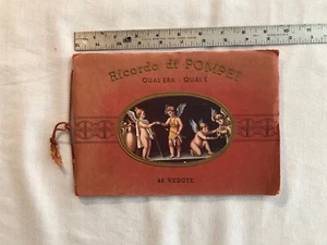 Ricordo Di Pompei 40 Vedute Book PIctures Map 1940’s Tourist Italy - Picture 1 of 6