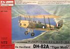 1/72 / LOT AZMODEL DH-82A TIGER MOTH & TINTIN BLUE RIDER DECALS / REF 7408