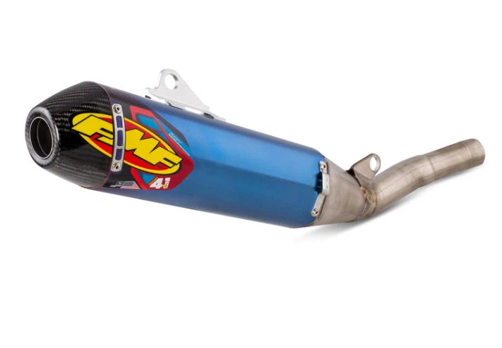 Escape antideslizante FMF Yamaha YZ450F / WR450F 4.1 RCT titanio carbono 2019-2026 Foto 1 de 4