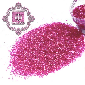 Glitter commestibile rosa scintillante - 1/4 oncia - prodotto alimentare - approvato dalla FDA Kosher vegan - Foto 1 di 4