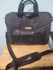 Mobile Edge  Bring It On black Labtop Carry Case Shoulder Strap. Leather.  - Picture 1 of 8