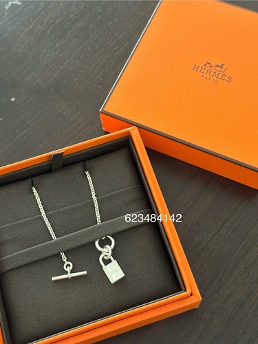 HERMÈS Collana con ciondolo HERMES in argento sterling 925 AMULETTES KELLY CADENAS catenina