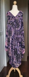  Vintage Women 's Multi - Color  Pants OverallsThai Handmade Tie dyed Cool  - Picture 1 of 48