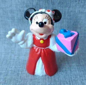Figura De Colección Años 80 Disney Minnie Mouse Fiesta de Cumpleaños Vestido 2" Estatuilla Aplausos - Imagen 1 de 7