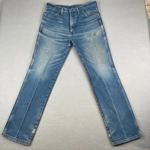 Wrangler Jeans Mens Fits 34x33 Blue Cowboy Cut Slim 936 Rigid Honeycomb Faded - Picture 1 of 15