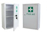 Medicine Cabinet - First Aid - Wall Mounted Lockable - Metal Cupboard + 2 Keys 
