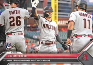 2023 TOPPS NOW MLB ROOKIE CARD ARIZONA DIAMONDBACKS CORBIN CARROLL #411 1st GS - Picture 1 of 1