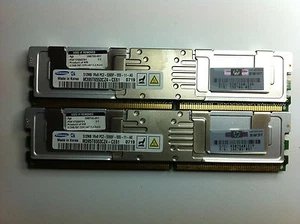 HP Memory 512MB 667MHZ PC2-5300 CL5 ECC REGISTERED DDR2 PN 398705-051 416470-001 - Afbeelding 1 van 1