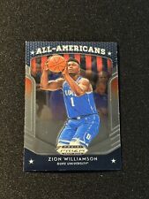2019-20 Prizm Draft Picks Zion Williamson All American RC Card #100 Pelicans