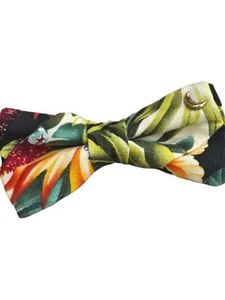 Tropical Print Homemade Bow tie - Picture 1 of 2