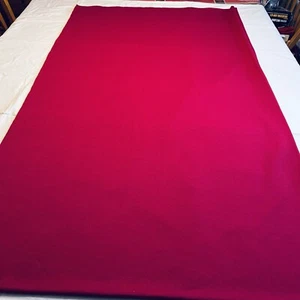 2.9 yards L x 60" W solid wine-colored double knit fabric, excellent condition - Picture 1 of 8