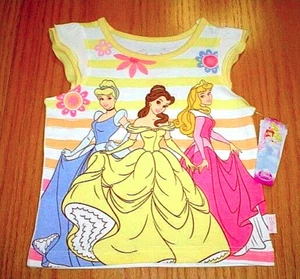 Nueva Camisa Top Disney Princesa Cenicienta Aurora Bella Sin Mangas Niñas 24 Meses - Imagen 1 de 5