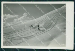 Belluno Cortina d'Ampezzo Nevicata Sci Foto cartolina VK3905 - Picture 1 of 2