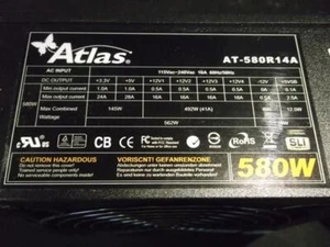 Super Flower Atlas AT-580R14A ATX Netzteil modular 580 Watt #29909 - Afbeelding 1 van 1