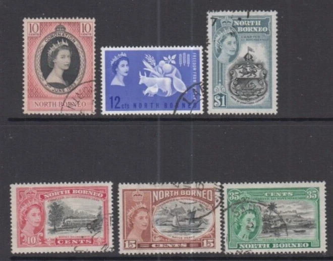 173 - Juegos North Borneo QE2 excelente usado Foto 1 de 1