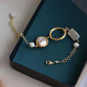 Accessory Adjustable Bracelets Rustproof Handmade Bangle  Birthday Gift - Picture 1 of 12