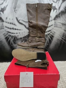 NUEVO EN CAJA BOTAS MUJER CARLOS SANTANA MARRÓN TALLA 10 Helena Tostado Coñac Medianas - Imagen 1 de 9