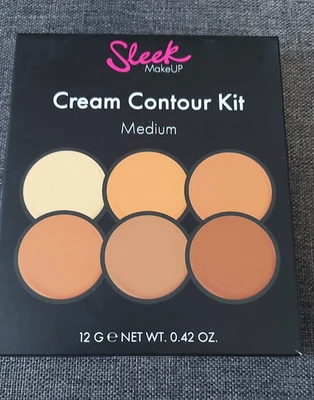 Sleek MakeUP Cream Contour Kit - Medium - 6 Colours - 12g - Sealed Box - Image 1 of 2
