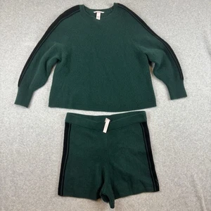 Victoria's Secret Luxus Kaschmir Lounge Set Grün Größe Large Pullover Shorts - Bild 1 von 12