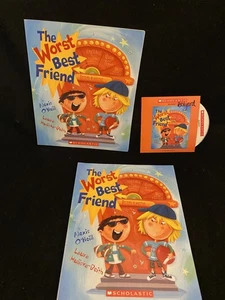 The Worst Best Friend 2 Books + Audio CD - Scholastic - Alexis O'Neill - Foto 1 di 1