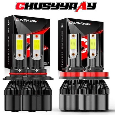 Kit combinado de bombilla de haz alto bajo 6000K LED para Mazda CX-3 2016-2019 4 piezas Foto 1 de 4