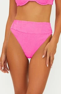 NEW BEACH RIOT 'Highway' Terry Bikini Bottoms Size Small Strawberry $98 - Picture 1 of 6