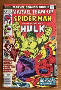 Marvel Team-Up # 53 - Spider-Man/ Hulk 1977 1st J. Byrne on X-Men VF+ - Picture 1 of 3