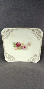 Chases Pralinen Süßigkeiten Kirsche Brei Probe Servierschale Keramik Tablett Ad Rose 7" - Bild 1 von 22