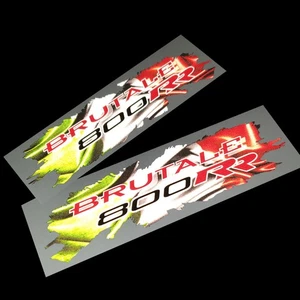 MV Brutale 800 RR REFLEKTIERENDE italienische Flagge Grafik Aufkleber Abziehbilder x 2 148 mm - Bild 1 von 4