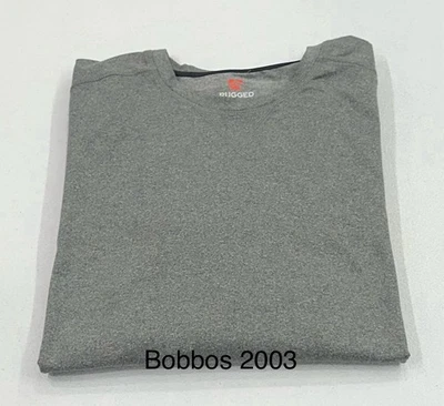 Camiseta Rugged Elements para hombre de una pieza de gamuza manga larga, gris, talla XL Foto 1 de 4