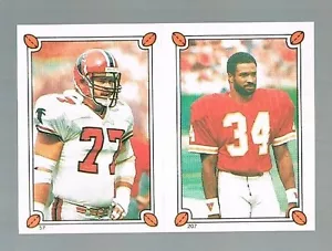 1987 topps sticker LLOYD BURRUSS #207 / RICK BRYAN #57 Falcons / Chiefs - Picture 1 of 1