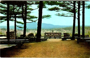 Postcard NH Cathedral of the Pines Alter of Nation National War Memorial Rindge - Picture 1 of 2