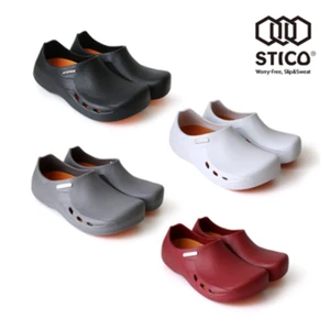 STICO NEC-03H Mens Chef Kitchen Shoes Non- Slip Cook Slipper Clean Safety Shoes - Picture 1 of 17