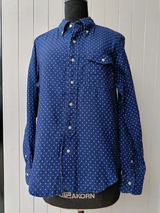 JPress J.Press New York navy blue polka dot shirt - Picture 1 of 16