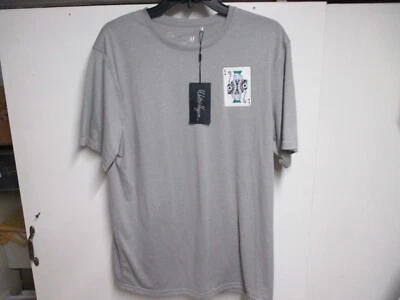 CAMISETA WALTER HAGEN PARA HOMBRE CON LOGOTIPO CLÁSICO (MEDIANA) NUEVA CON ETIQUETAS GRIS "REY DE LOS CLUBES" LOGOTIPO ¡GENIAL! Foto 1 de 4