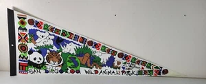 San Diego Zoo Wild Animal Park Souvenir Pennant Banner Flag Gorilla Tiger Panda - Picture 1 of 6
