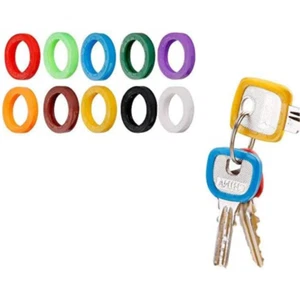 Key Caps Tags Covers Set Plastic Key Identifier Rings Key Toppers 80 Pieces - Picture 1 of 4