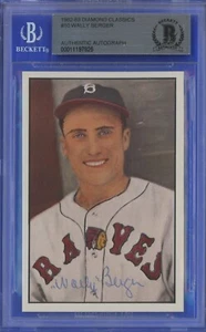Wally Berger 1982-83 Diamond Classics #10 SIGNED w BAS authentication - NICE! - Picture 1 of 2