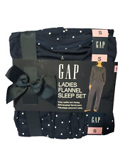 Gap Ladies Flannel Sleep Set Size Large Midnight
