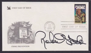 Robert Stack, American actor, starred in the "Untouchables", signed Crime FDC - Picture 1 of 1