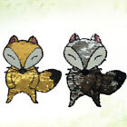 Fox Style N&#228;hen Patches Cartoon Golden Fox Pailletten Kleidung Patch