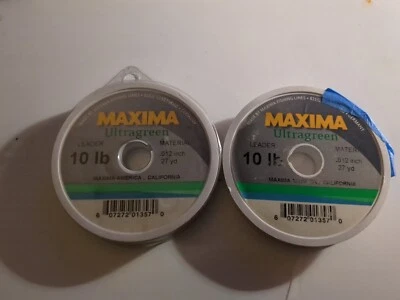 Maxima Ultragreen Fly Fishing Leader/Tippet Material 10lbs 27yds + Freebie - Image 1 of 3