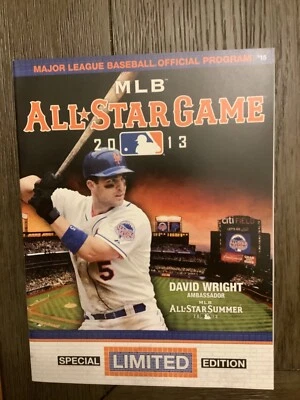 2013 MLB All Star Game Special Limited Edition Official Program Wright Mint - Image 1 of 3